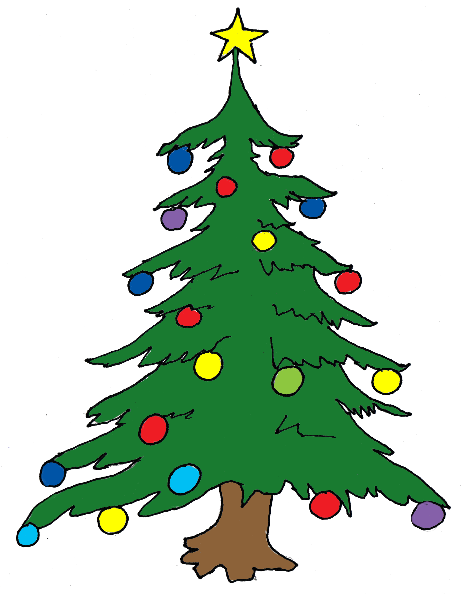 Christmas tree is one. Holly clipart symbol