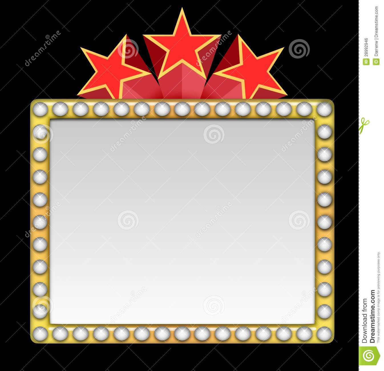 hollywood clipart boarder