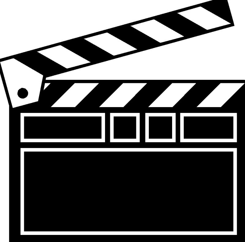 hollywood clipart clapper board