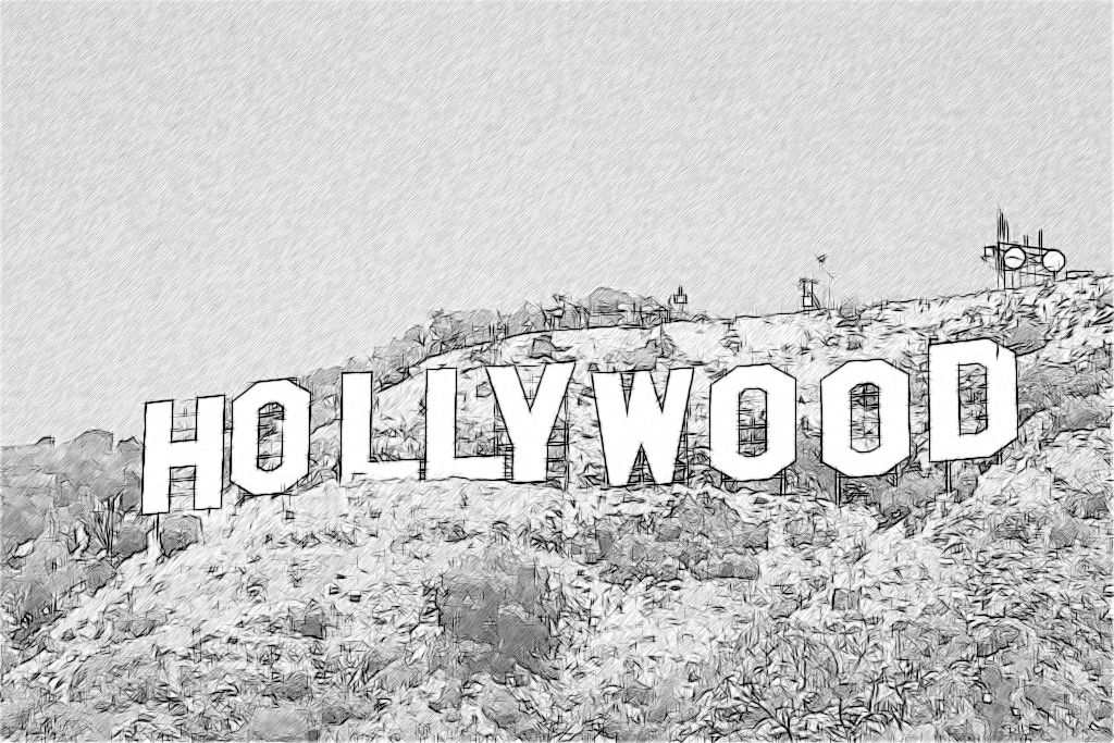 hollywood clipart drawing