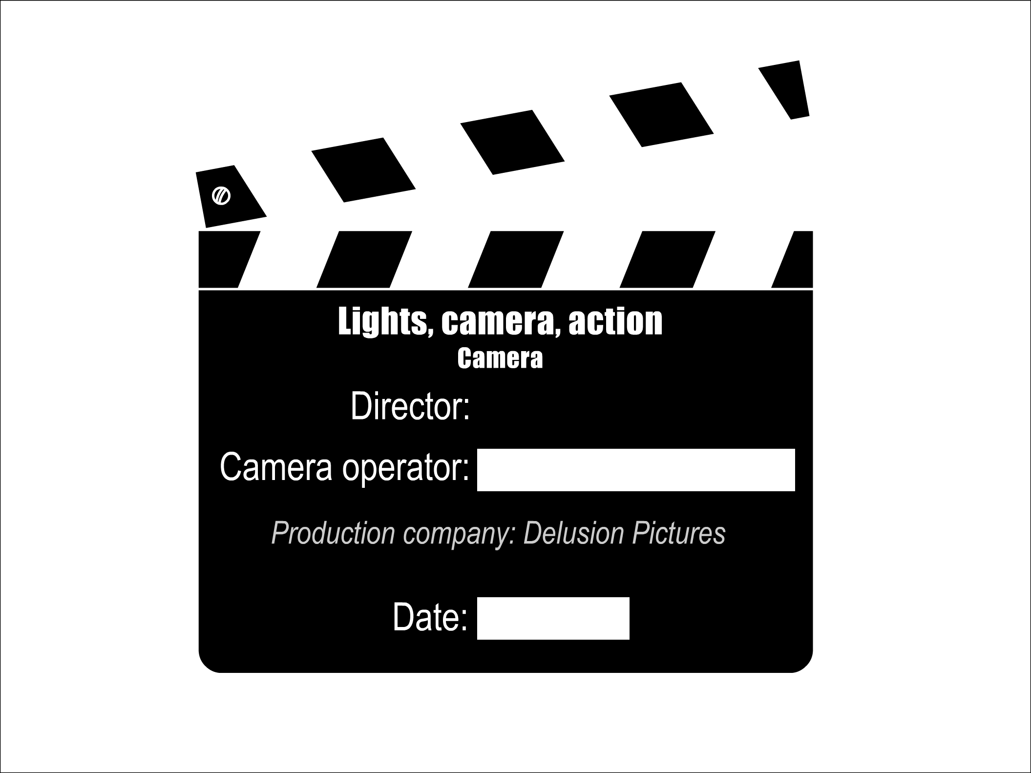 hollywood clipart lights camera action