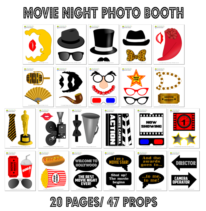 movies clipart booth