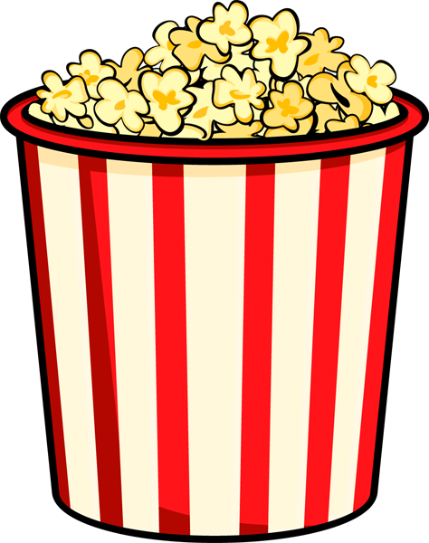 hollywood clipart popcorn