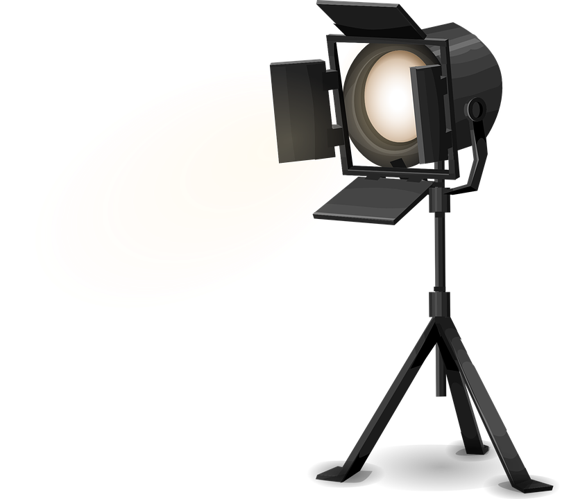 Replaces axe for this. Hollywood clipart stage light