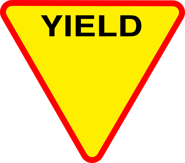 Yield sign free download. Hollywood clipart symbol
