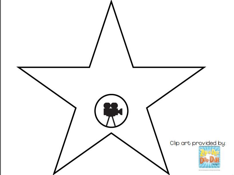 hollywood clipart template