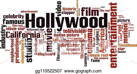 hollywood clipart word