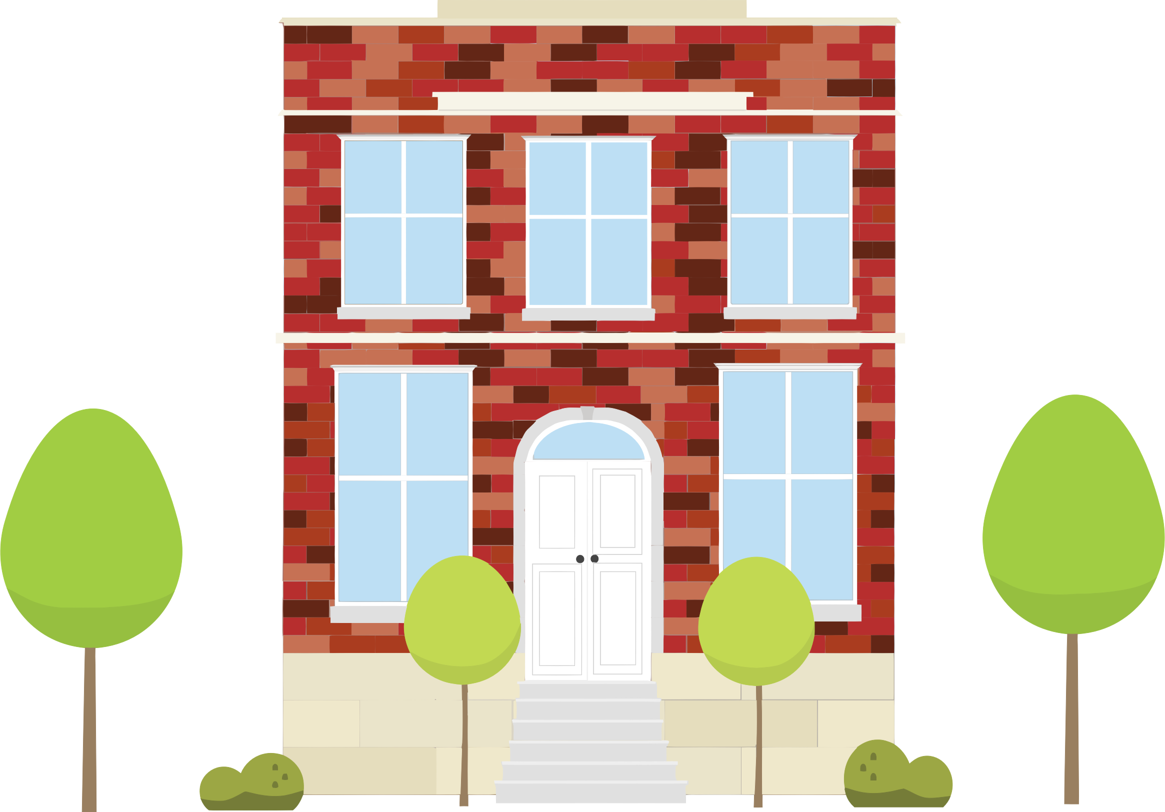 Home clipart brick house. Front big image png