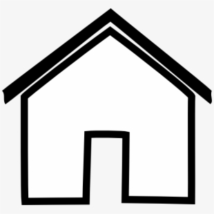 House black and white. Home clipart home address
