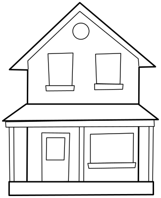 mansion clipart two story