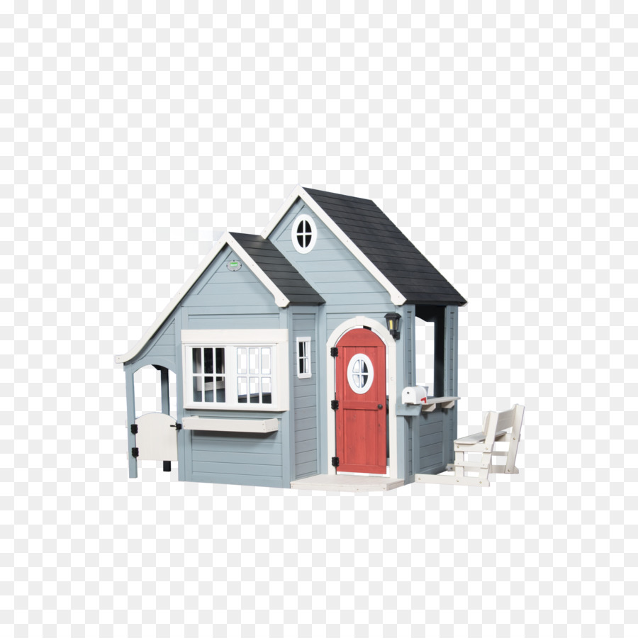 Building cartoon child house. Home clipart playhouse
