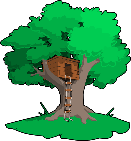 home clipart tree