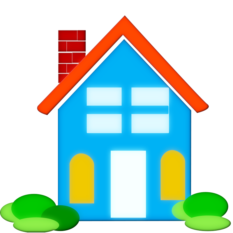 clipart family home