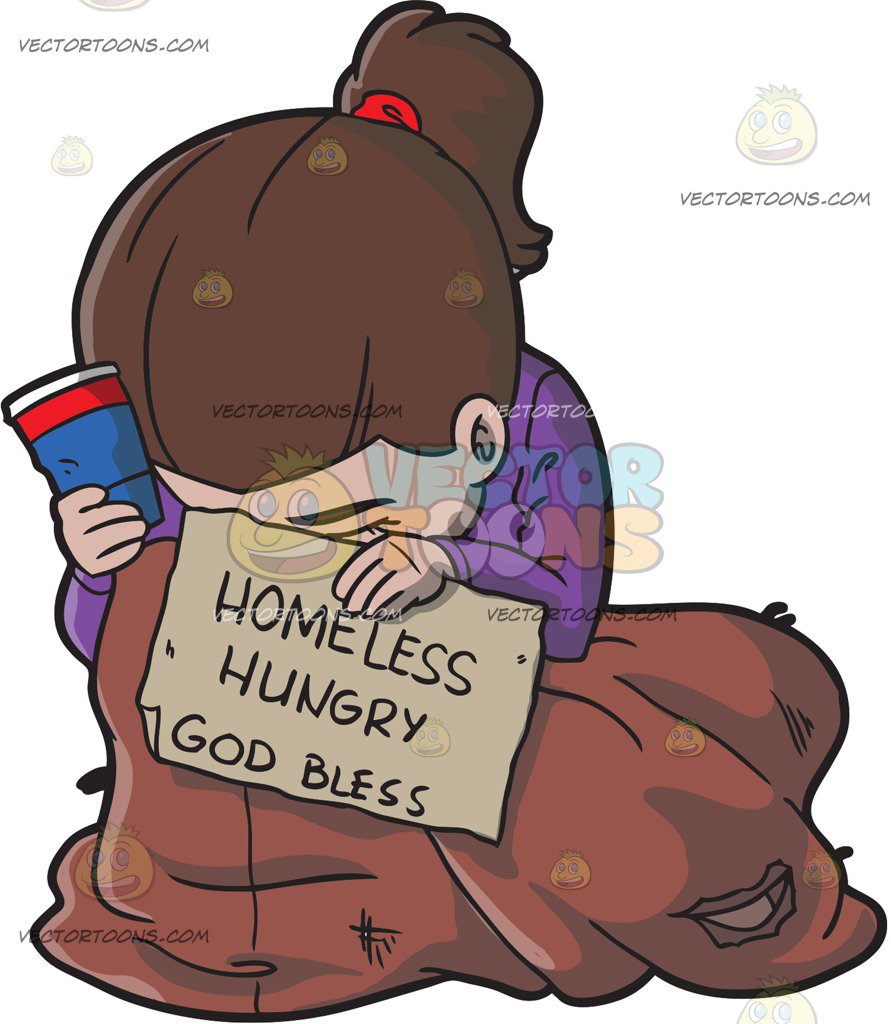 Homeless clipart homeless lady, Homeless homeless lady Transparent FREE