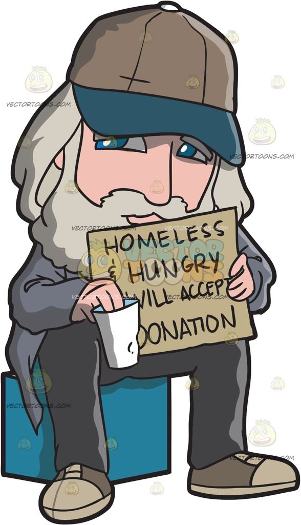 homeless clipart hungry