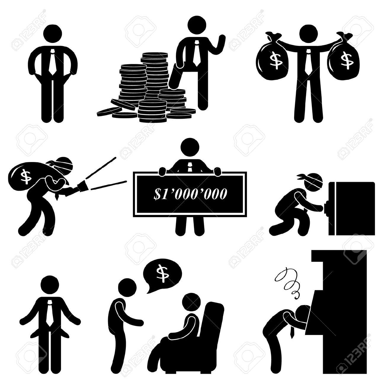 homeless clipart rich poor