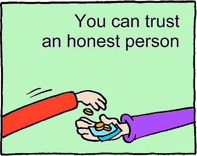 honest clipart trustworthy person