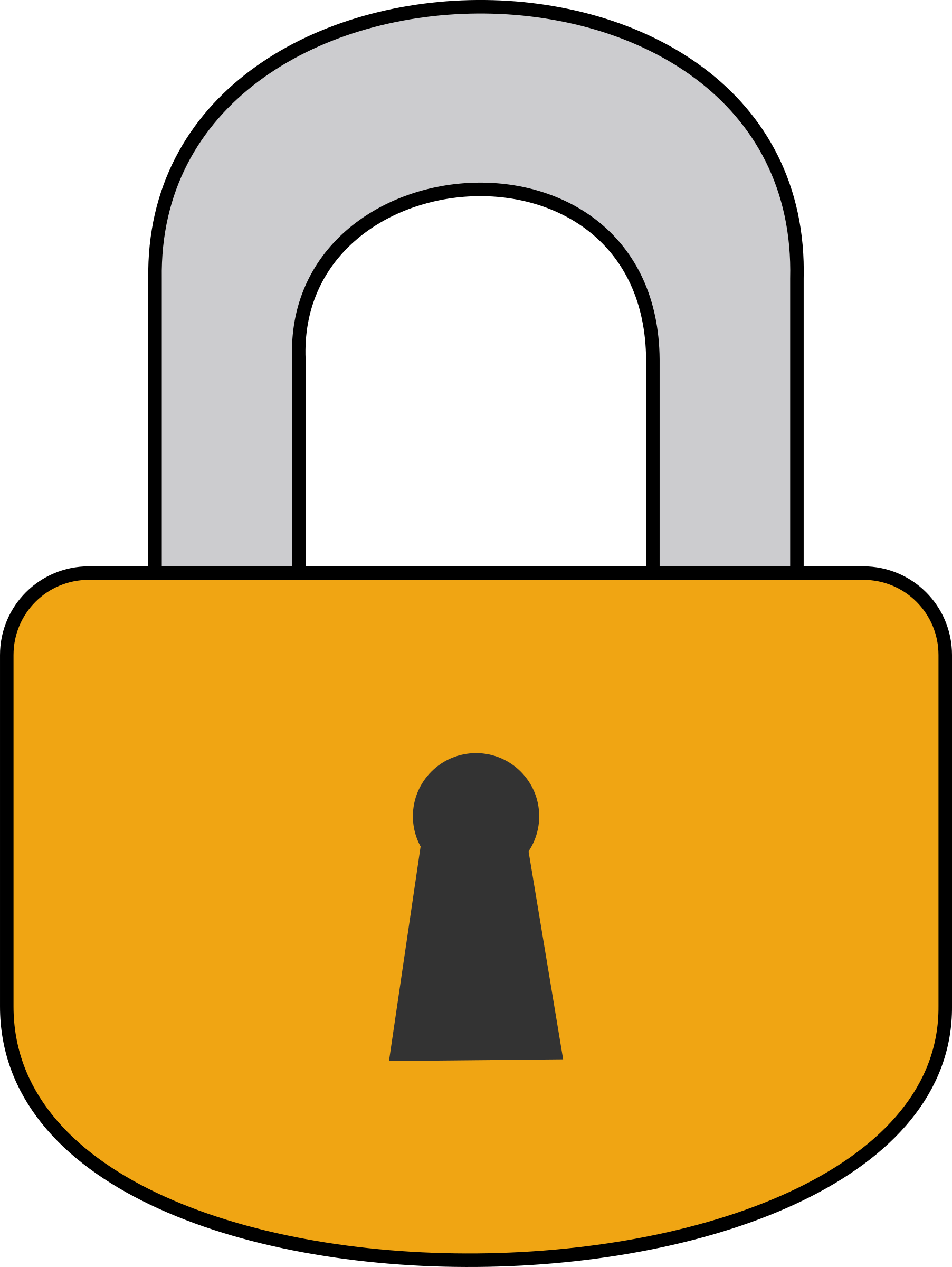 padlock clipart closed