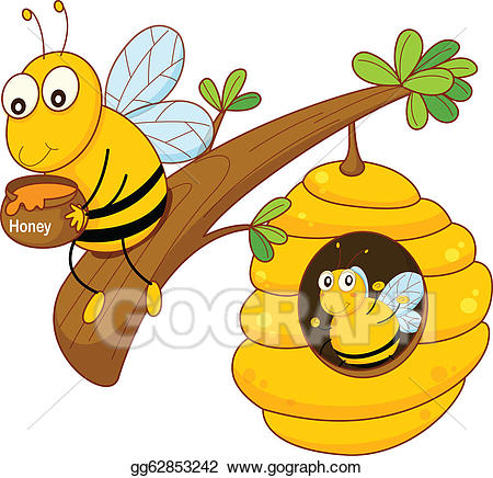 honey clipart bee family