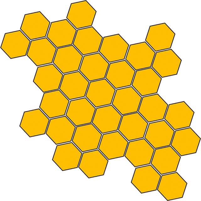 honey clipart hexagon