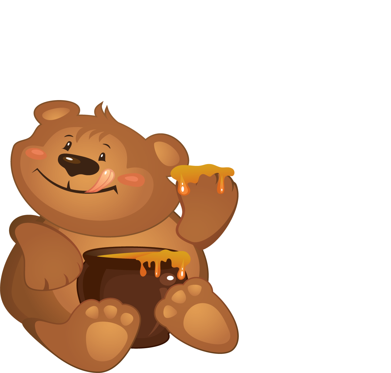 honey clipart honey bear