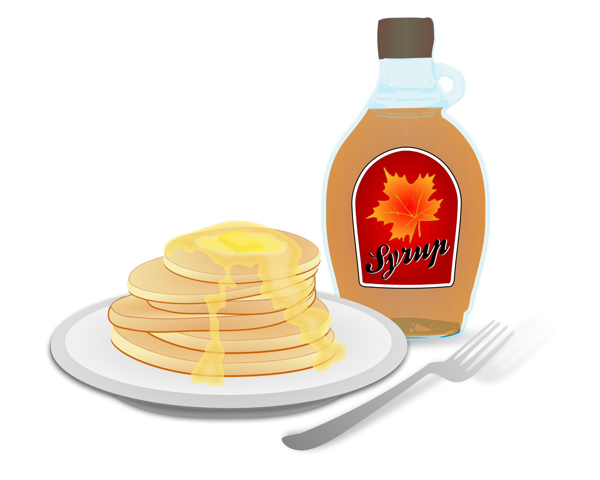 pancakes clipart pancake syrup
