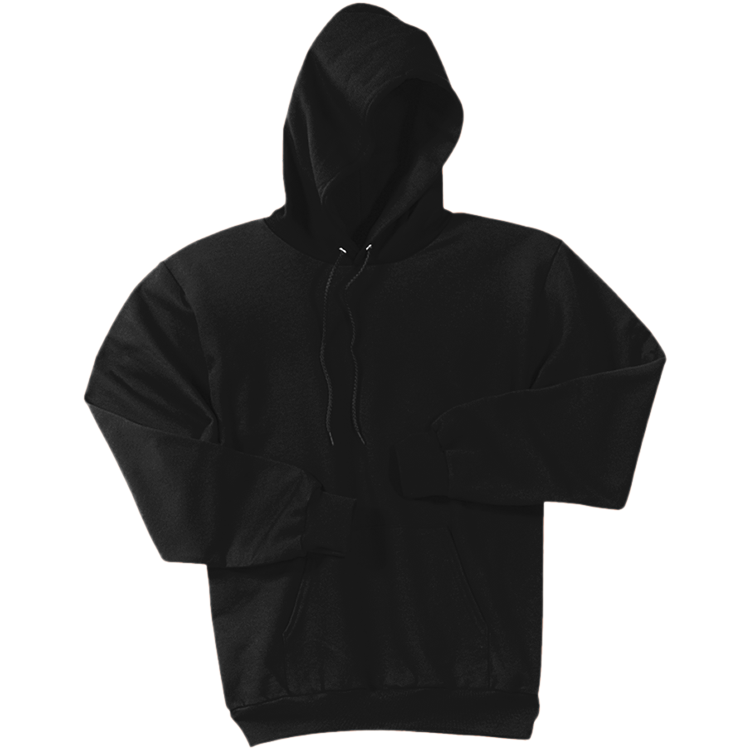 hoodie clipart black and white