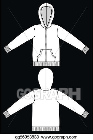 Vector sketch illustration . Hoodie clipart garment
