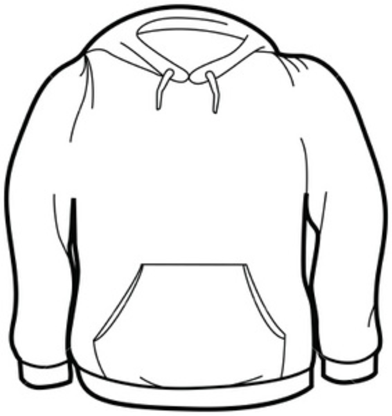 Sweatshirt free vector graphic. Hoodie clipart plain
