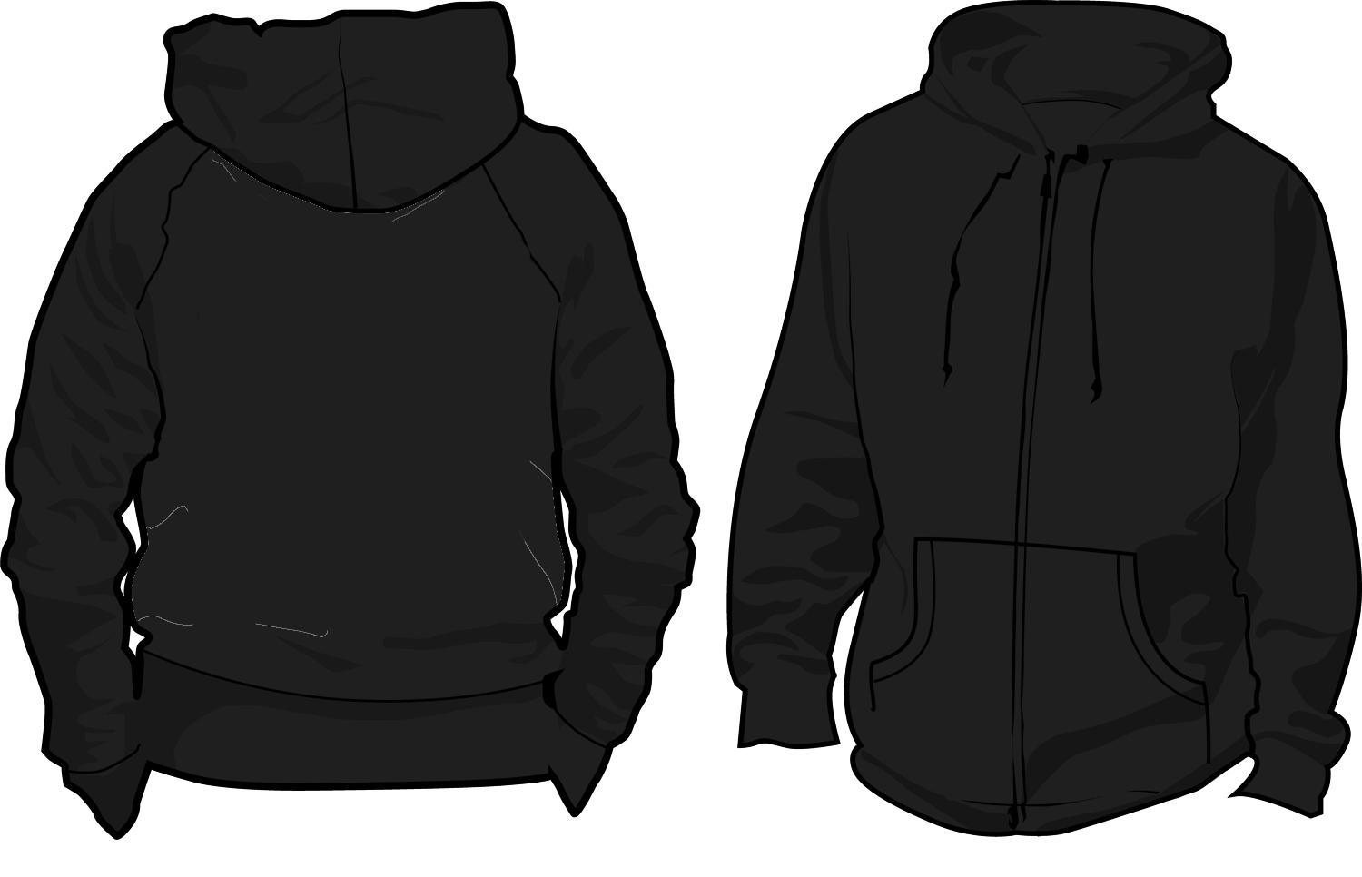 6159+ Plain Hoodie Front And Back Template DXF Include 6159+ Plain