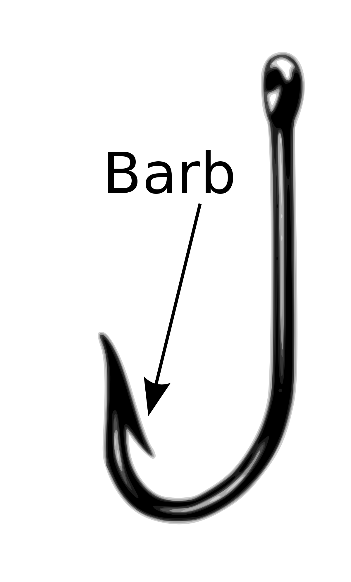 hook clipart barbed