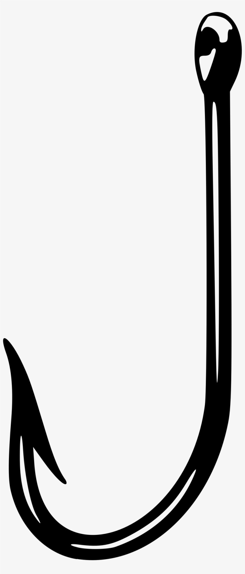 hook clipart black and white