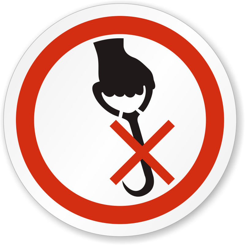 Do not use hooks. Hook clipart crane hook