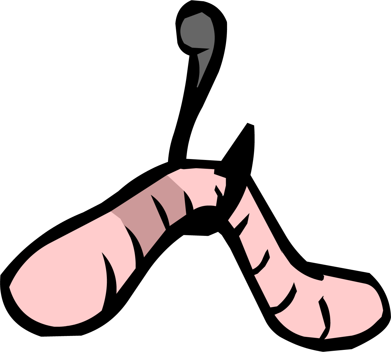hook clipart worm