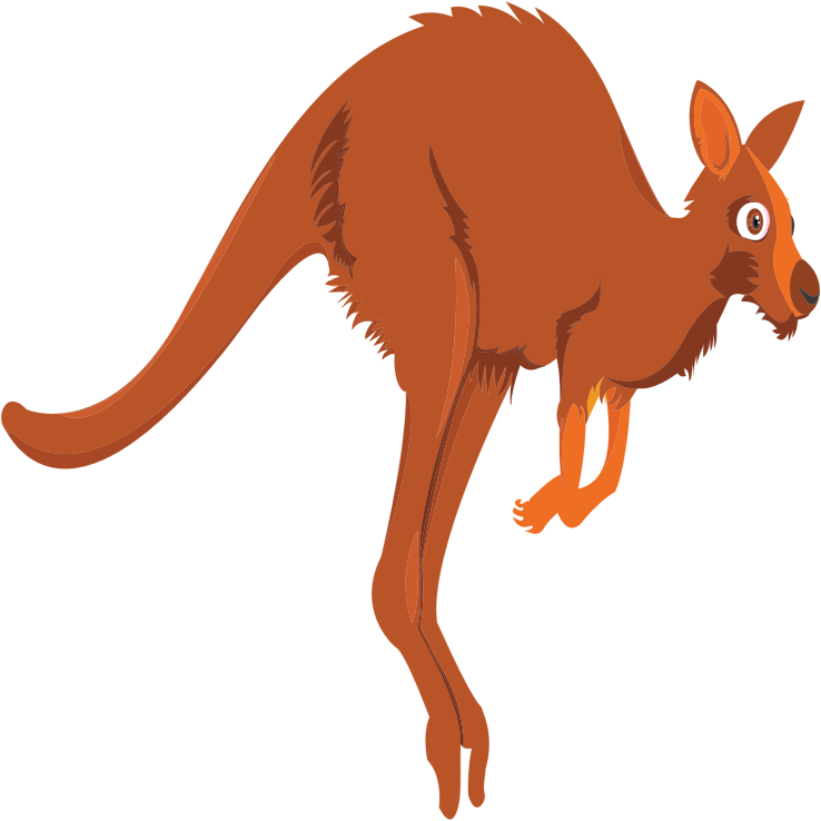 hops clipart kangaroo
