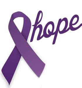 hope clipart purple ribbon