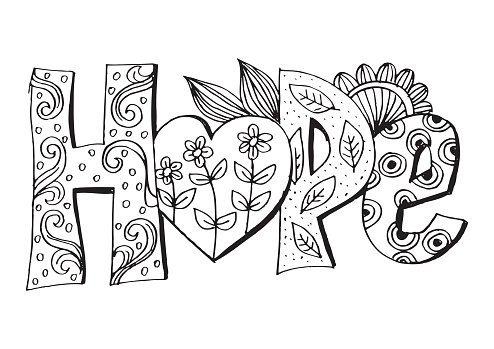 hope clipart word