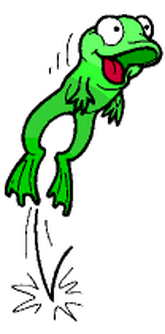 hops clipart frog