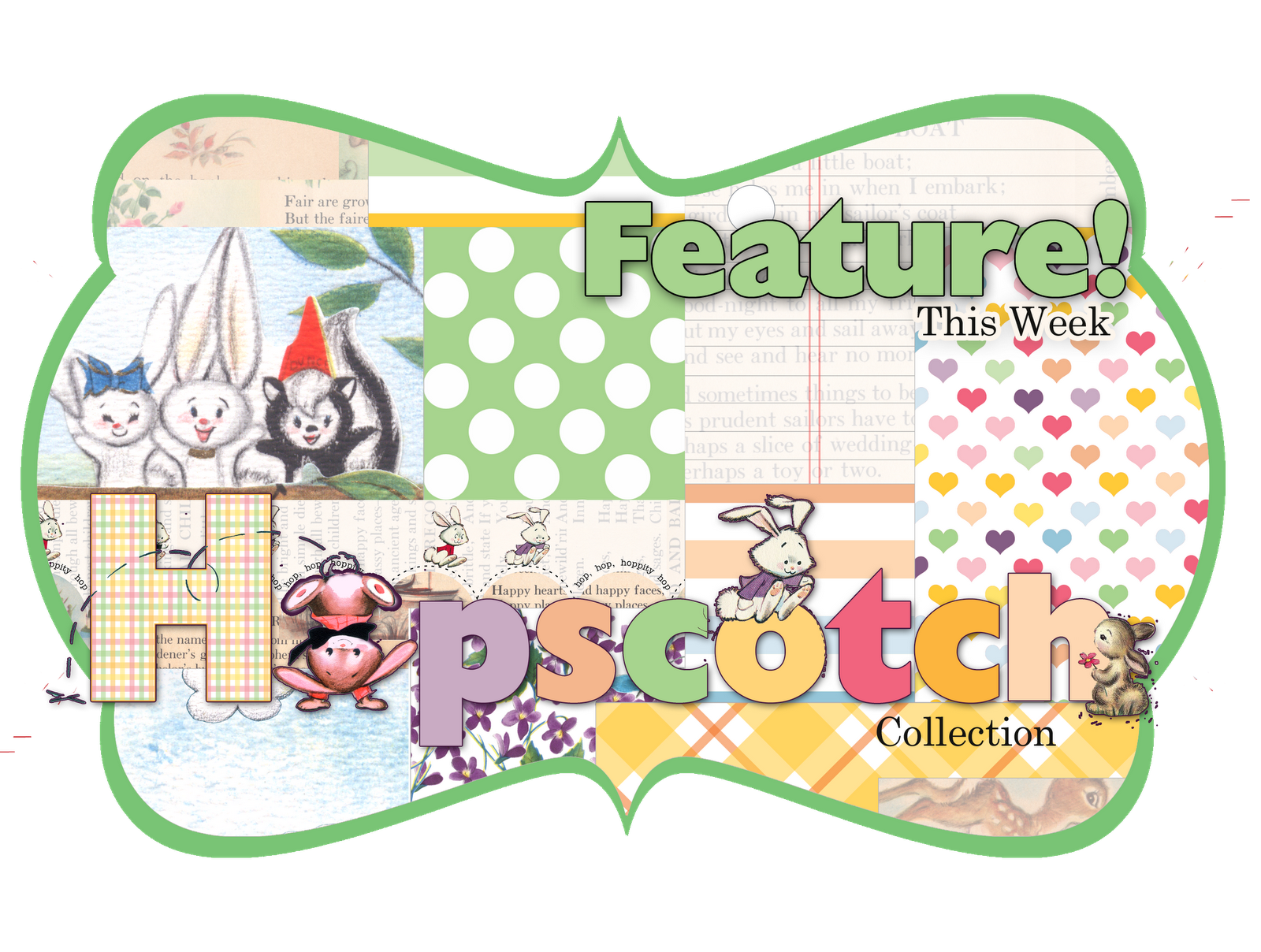 Hops clipart hopscotch. Pretty little studio collection