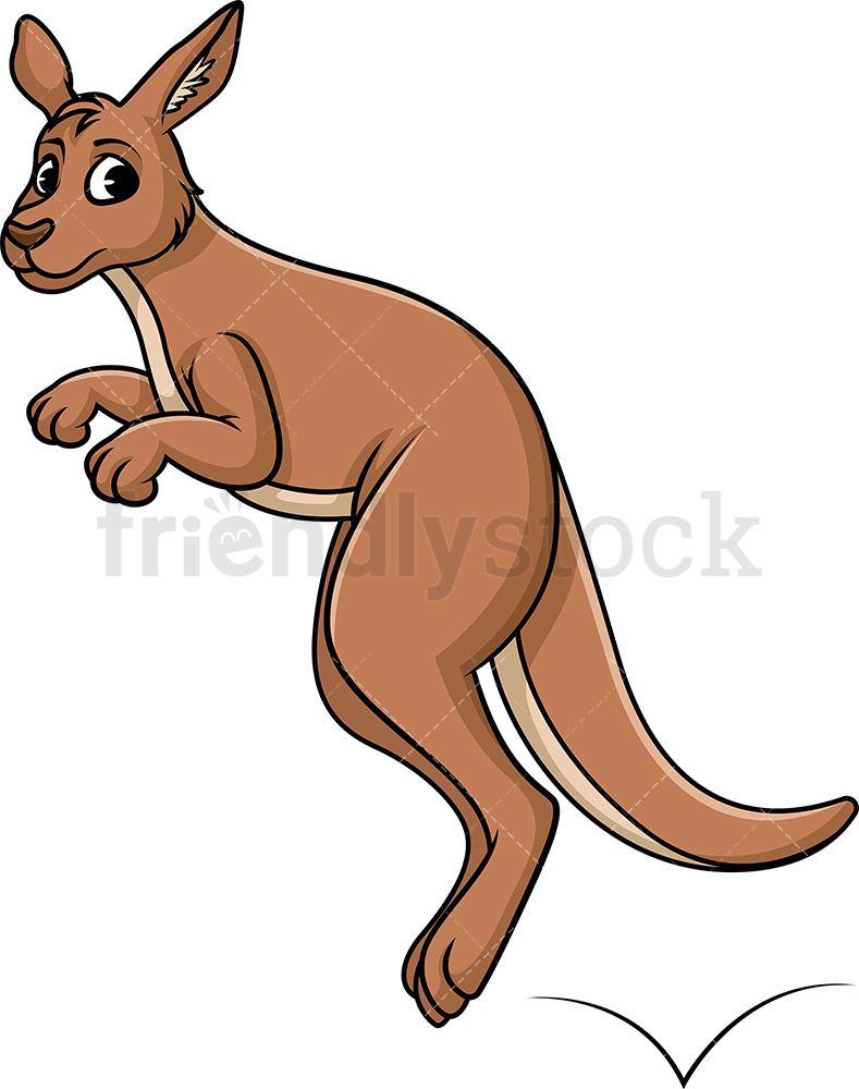 kangaroo clipart animal hop