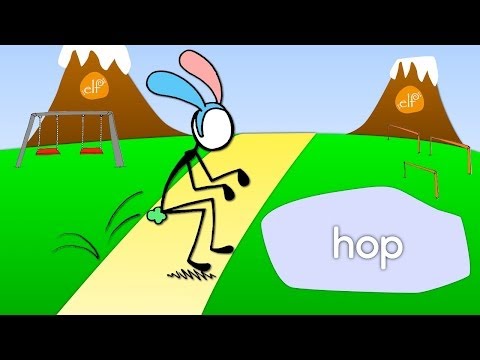 hops clipart verb