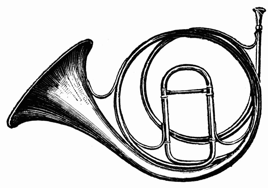 horn clipart attention