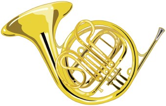 horn clipart brass