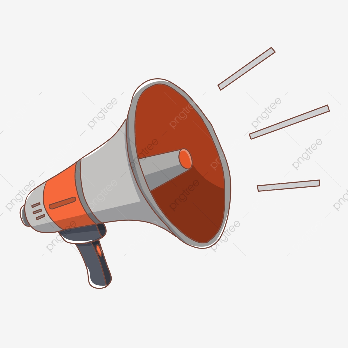 megaphone clipart hand speaker