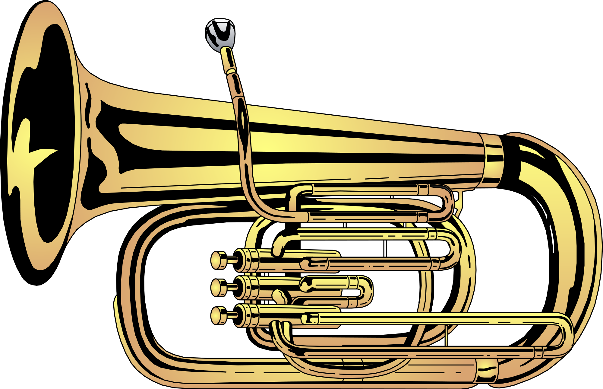 Horn clipart musical intrument. File tuba svg wikimedia