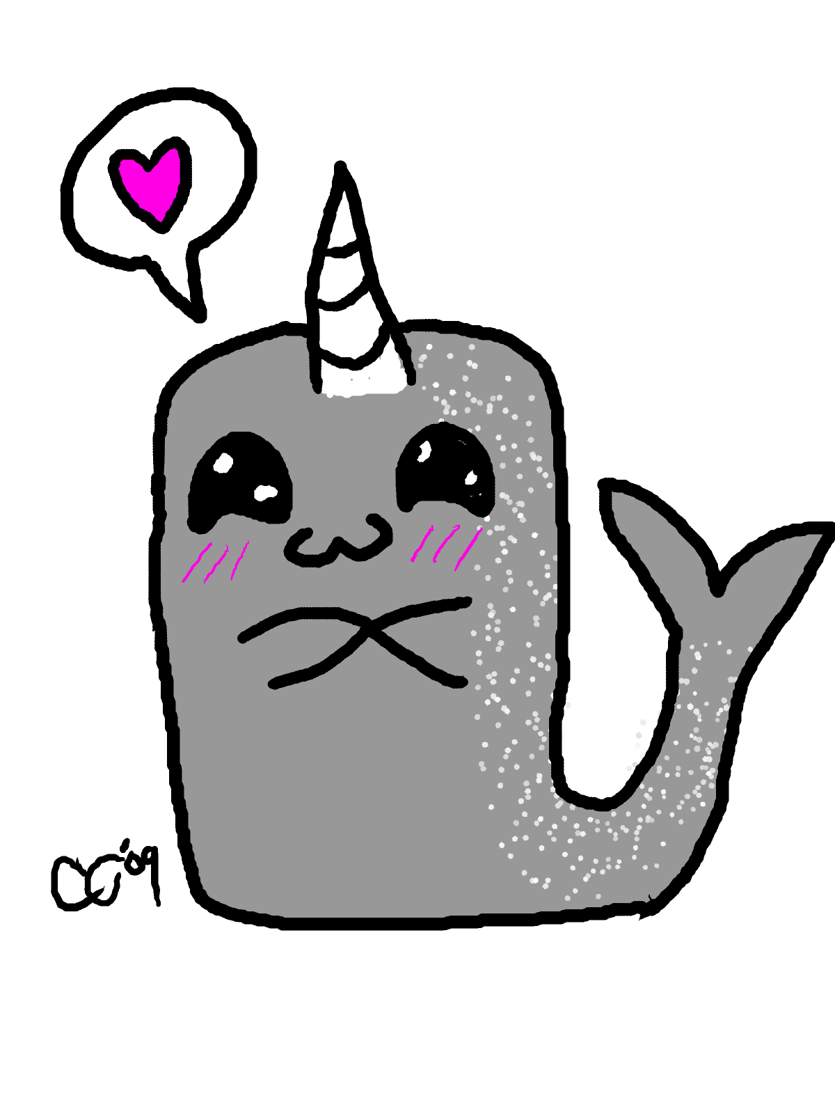 horn clipart narwhal