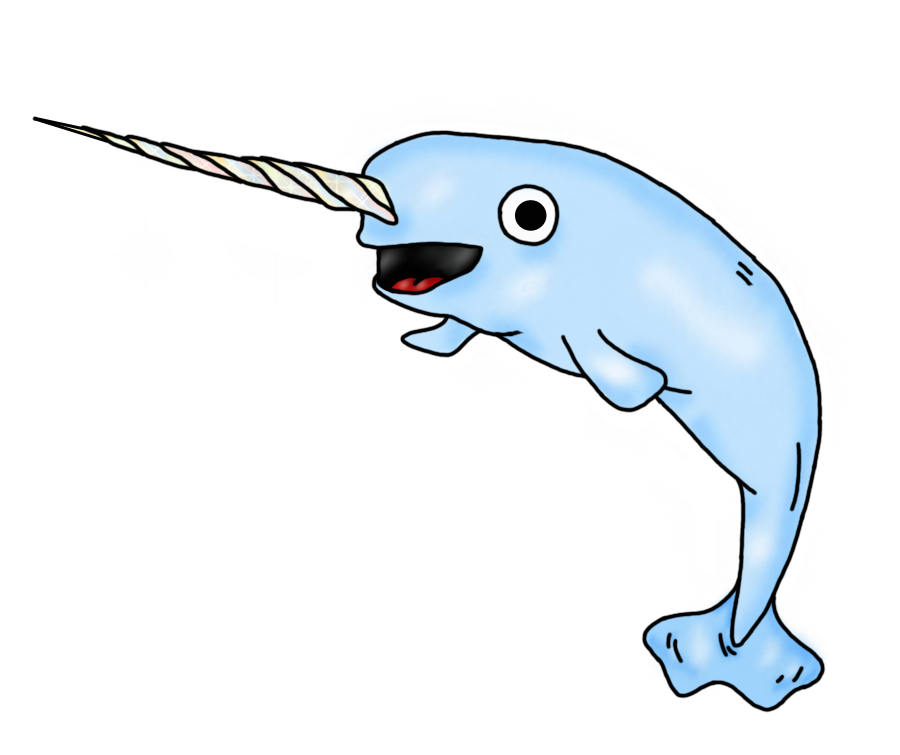 narwhal clipart easy