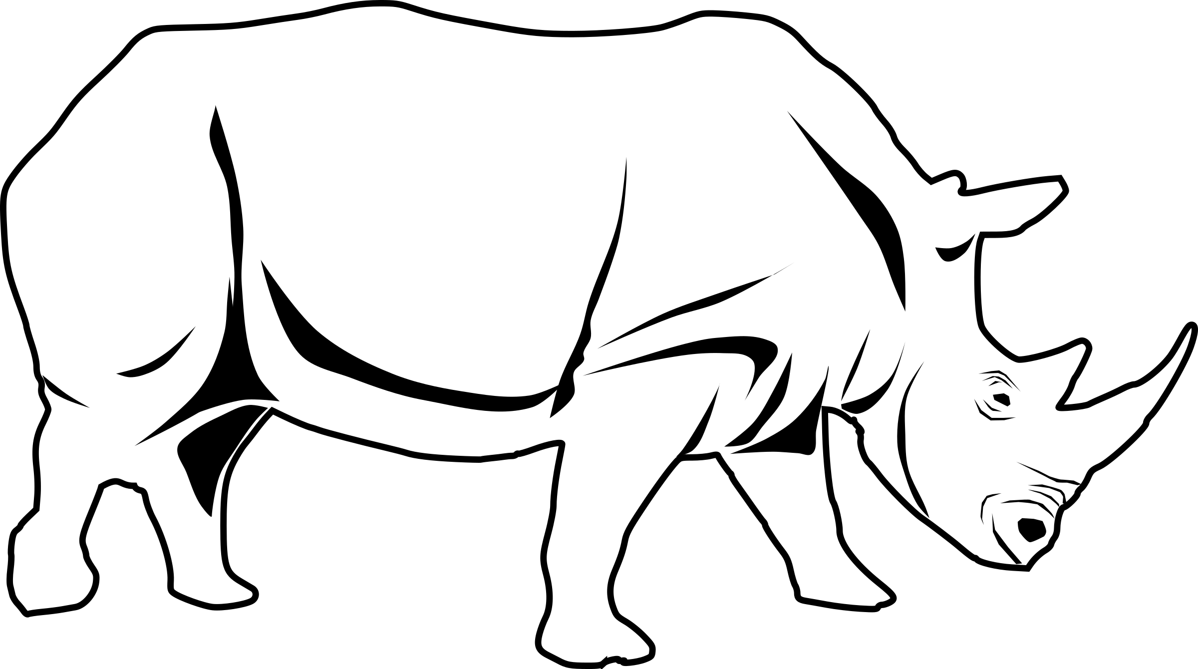 horn clipart rhino horn