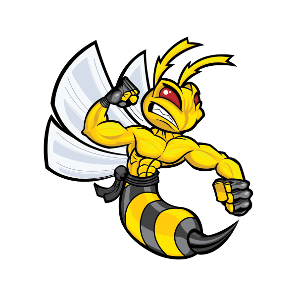 Hornet clipart advance. Printed vinyl bee wasp