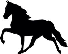 Horses clipart. Horse silhouette at getdrawings